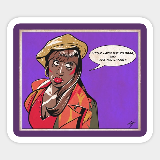 To Wong Foo Comic Book Panel Noxeema Sticker by ibtrav